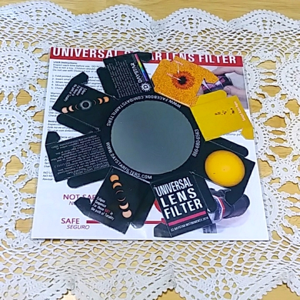 Universal Solar Lens Filter, Daystar Solar Filters